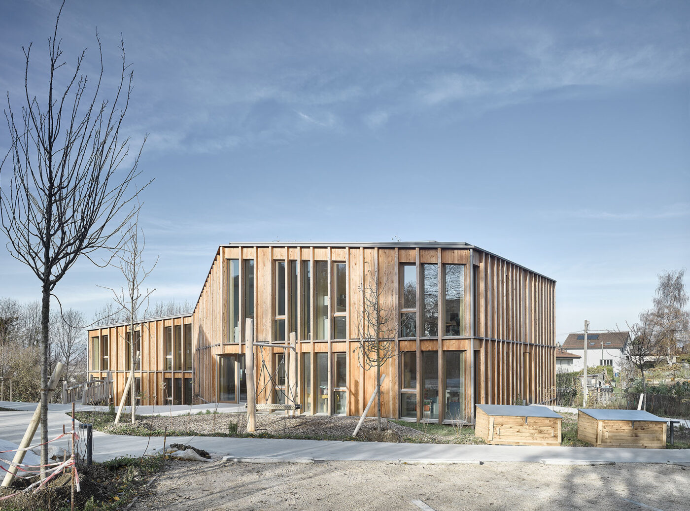 Neues Kindergarten und Landhauses Umbau, 1. Preis